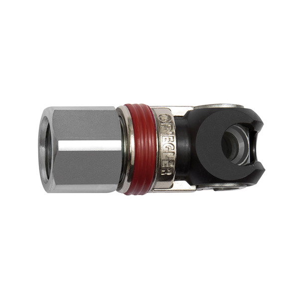 Riegler Schwenk-Sicherheitskupplung NW 6, ISO 6150 C, Stahl, G 1/4 IG, 141622