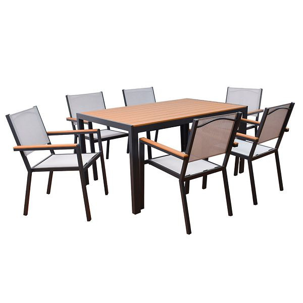 HOME DELUXE Garten-Sitzgruppe CANTOS SEDIA, witterungsbeständig, UV-beständig und strapazierfähig, 57730