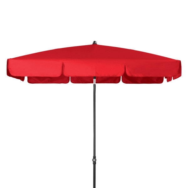 doppler GS SUNLINE NEO WATERPROOF ca. 225x120/4tlg. Design 809 rot, Sonnenschirm mit Tragetasche, 462593809
