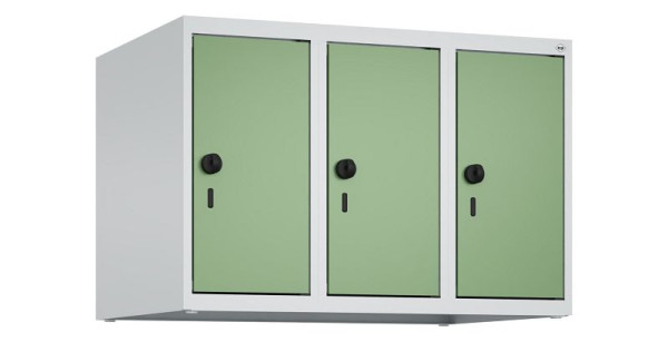 C+P Schrankaufsatz Classic PLUS, Aufsatzschrank, 7035, Drehriegel, 500x750x500mm, Resedagrün, 080090-39 S10006