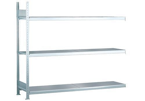 Schulte Weitspannregal mit Stahlböden, Anbaufeld, 3 Lagerebenen, Fachbreite 2000 mm, 2006 x 536 x 2000 mm, 278887