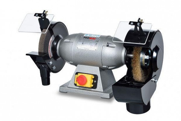 Promac Doppelschleifer, 400 V, 450 W mit Drahtbürste und Schleifscheibe, 325F