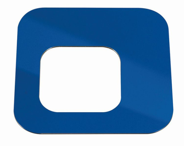 Design-Abfallbehälter PURE ELEGANCE Deckel + Piktogramm Blau, B 300 x T 300 x H 5 mm, 392011