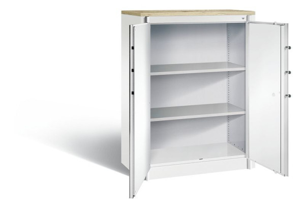 C+P Feuerschutzschrank Certos, H1226xB930xT500mm, Farbe: Verkehrsweiß, Klinkengriff, 3 OH, 1171-00 S10295