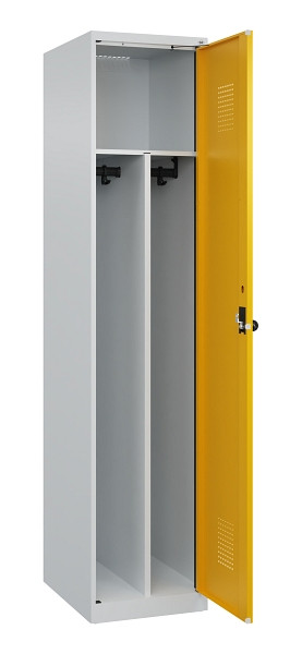 C+P Spind Evolo PLUS, 1 Abteil, 1850x400x500mm, 7035/1004, Verschluss Drehriegel, 049000-12F S10000