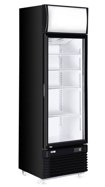 Arktic Kühlschrank mit hintergrundbeleuchteter Blende 254L mit einer Glastüre, 2/10°C 230V/250W, 233788