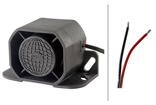 HELLA Rückfahrwarner, BM30, Frequenzbereich: 1200Hz, geschraubt, Kabel: 150mm, Stecker: offene Kabelenden, 3SL 996 139-261