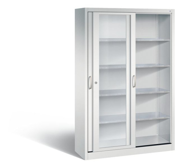 C+P Schiebetürenschrank Acurado, H1950xB1200xT400mm, Farbe: Lichtgrau, Bügelgriff, 2049-055 S10027