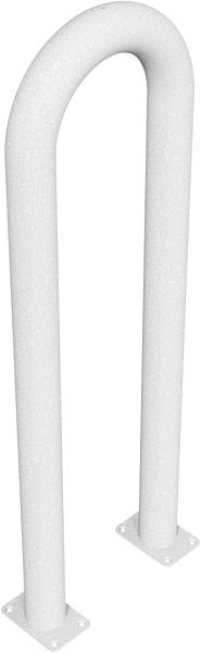 Schake Universalbügel aus Stahlrohr Ø 76 x 2,6 mm für Dübel Befestigung, Gesamtbreite: 400 mm, Gesamthöhe: 1150 mm, feuerverzinkt, 477_07P