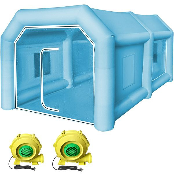VEVOR Aufblasbares Lackierzelt Lackierkabine Individuell 4x2,5x2,2m Sprühfarbe, CQSPQFHSKC425THAHV2