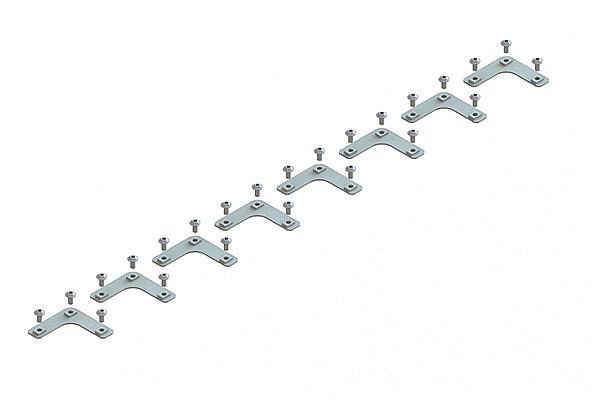Meta Zubehör Päckchen mit 8 Fixwinkeln und 25 Linsenflanschkopfschrauben, 20084891