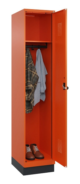 C+P Spind Evolo PLUS, mit Sockel, 1 Abteil, 1950x400x500mm, 2004/2004, Verschluss Drehriegel, Ablageböden 1, 049020-12 S10023