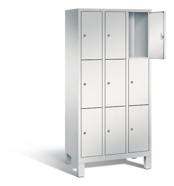 C+P Schließfachschrank Evolo, H1850xB900xT500mm, Farbe: Lichtgrau, 48010-303 S10002