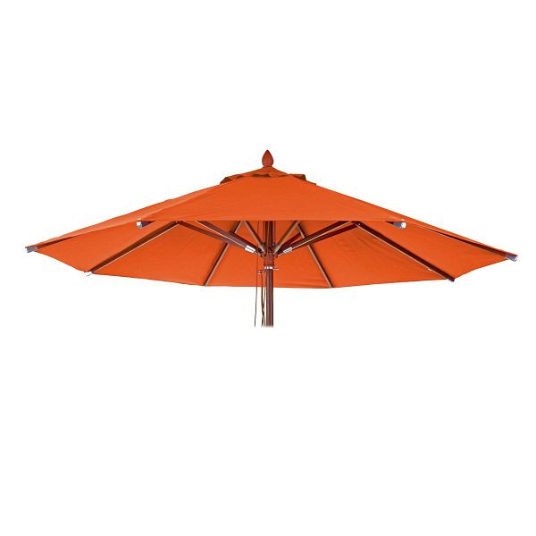 Mendler Ersatz-Bezug für Gastronomie Holz-Sonnenschirm HWC-C57, Sonnenschirmbezug, rund Ø3m Polyester 3kg, terracotta, 76656