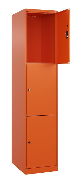C+P Schließfachschrank Evolo PLUS, 3 Fächer, 1850x400x500mm, 2004/2004, 049000-123 S10023