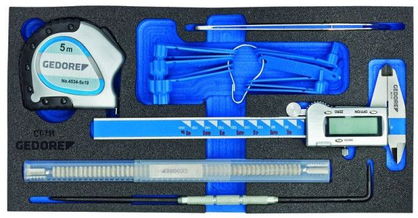 GEDORE Check-Tool-Modul leer für 1500 CT1-711, leicht zu reinigen, 2322463