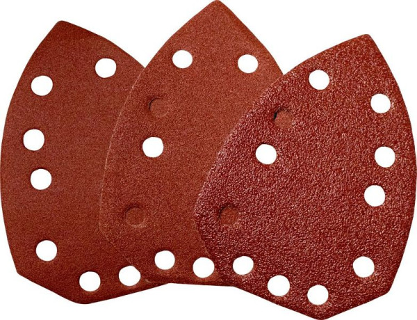 Güde Delta-Klett-Schleifpapier-Set 137x96 mm 6-teilig, 58201