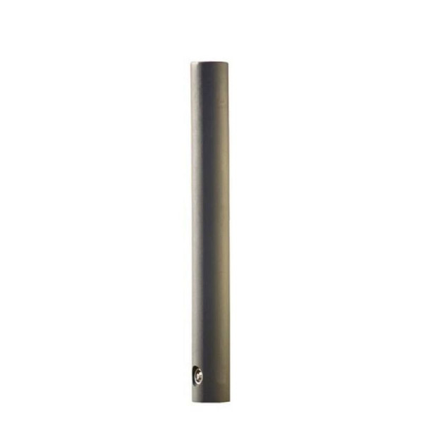 Stein HGS Stilpoller -Delion-, herausnehmbar mit 3p-Technologie, Dreikantverschluss unten, inkl. Bodenhülse, RAL 7035 lichtgrau, Pfosten: Ø 98 mm, 40075-06