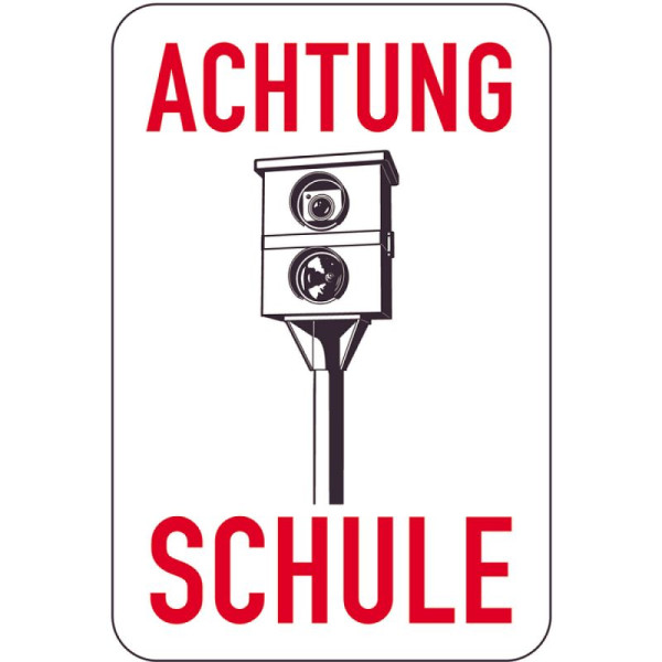 Stein HGS Sonderschild, ACHTUNG, SCHULE, 400 x 600 mm, 15043