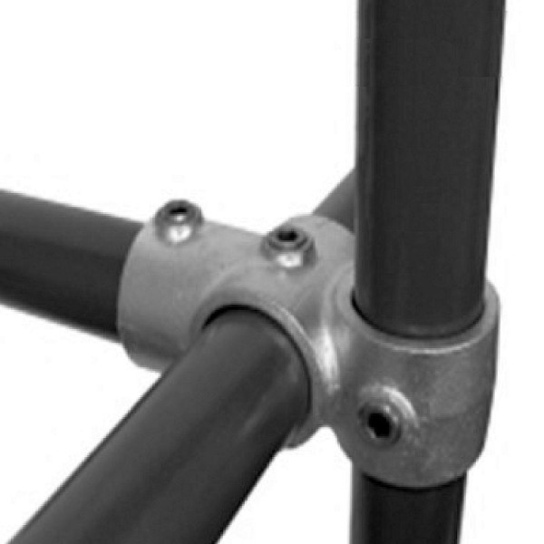 Stein HGS Kreuz-T-Stück kombiniert, aus Temperguss, Rohr Ø 27 mm, VE: 10 Stück, 62542.0001