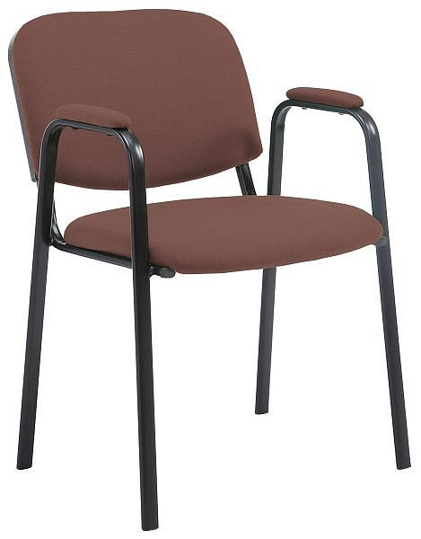 CLP Besucherstuhl Ken PRO Stoff, braun, 151795303, 4251152699222