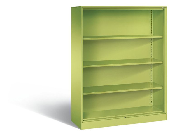 C+P Büroregal Asisto, H1635xB1200xT435mm, Farbe: Viridingrün, 4 OH, 140011-000 S10015