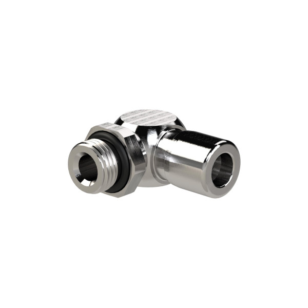 Riegler L-Steckverschraubung »NonPlusUltra«, drehbar, M5, Ø 4 mm, VE: 10 Stück, 131280