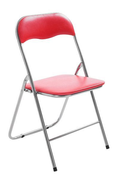 CLP Klappstuhl Felix, rot/silber, 1511410110, 4251152633806