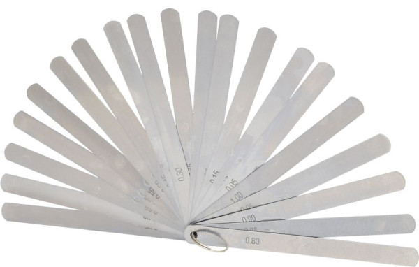 KS Tools Kolbenspiellehre, 20 Blatt, 0, 05-1mm, 300.0616