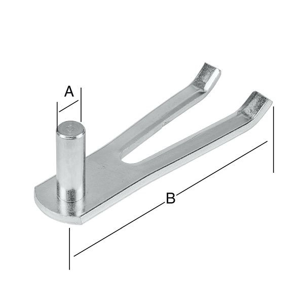 Vormann Einmauerkloben 1/2Stein, 16 x 145 mm, verzinkt, VE: 20 Stück, 000070016Z