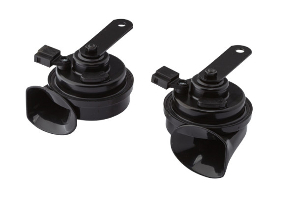 HELLA Fanfare - TE16S - 12V - 110dB(A) - Frequenzbereich: 400/500Hz - elektrisch - Gehäusefarbe: schwarz - Stecker: Toyota - Set, 3FH 012 010-111