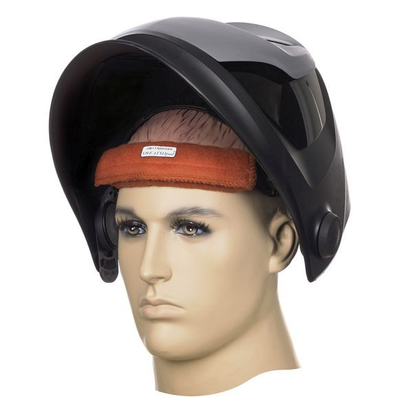 ELMAG Stirnschweißband waschbar WELDAS 20-3100V, SWATSOpad®' braun zu Kopfband, mit Klettverschluss, Länge: 22 cm (2 Stück), 55402
