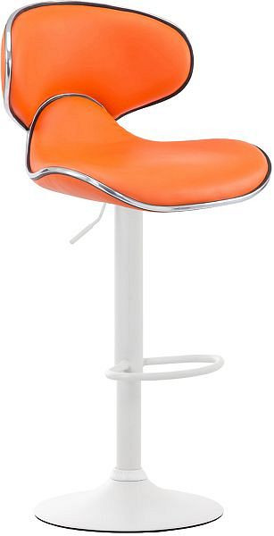 CLP Barhocker Las Vegas V2 weiß, orange, 315593, 4251756431242