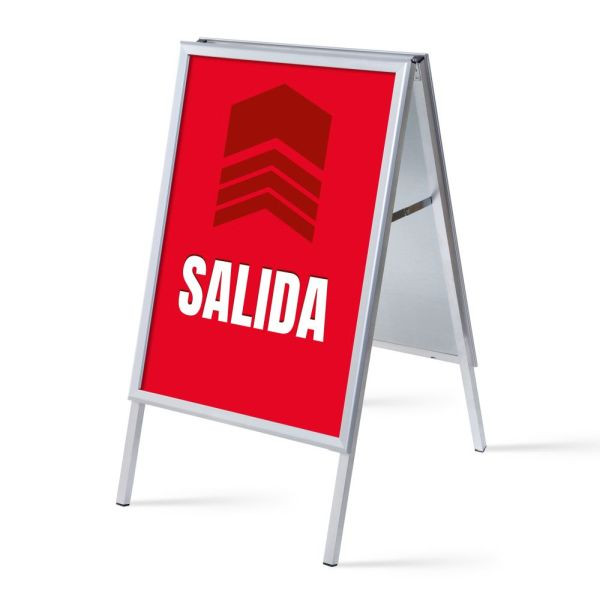 Showdown Displays Kundenstopper A1 Komplettset Ausgang Rot Spanisch, ZPA1G32MEI287