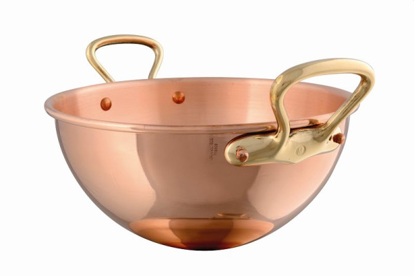 Schneider Eiweißschüssel aus Kupfer, mit Griffen, 300 mm, 7,0 l, 170113