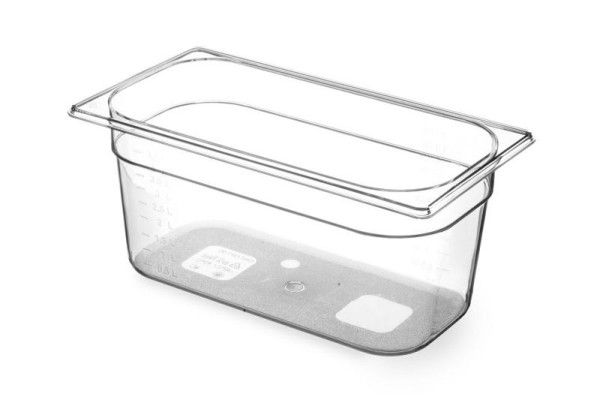 Hendi GN Behälter 1/3, 2,5 L, BPA frei, LxBxH: 325x176x65 mm, Transparent, 869437