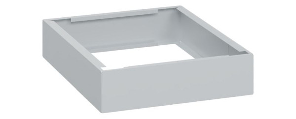 C+P Unterbauten Classic PLUS, C auf 100 mm hohem Sockel, Lichtgrau, 100 x 400 x 500 mm, Stahl-Sockel, 08000-7000405 S10000