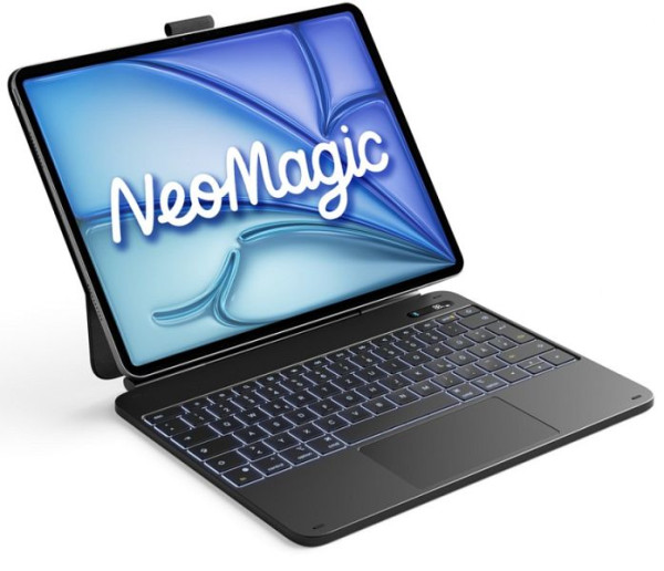 inateck NeoMagic Magnetische Tastatur Hülle für iPad Air 13" M4/M3/M2 (2026/2025/2024), iPad Pro 12.9" 6/5/4/3 Gen, QWERTZ, schwarz, N0073_black