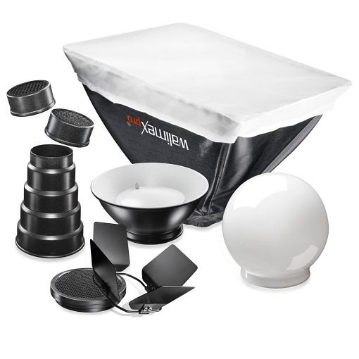 Walimex pro Blitzvorsätze 7 teilig für Sony F32X/Canon430EX, 1016363
