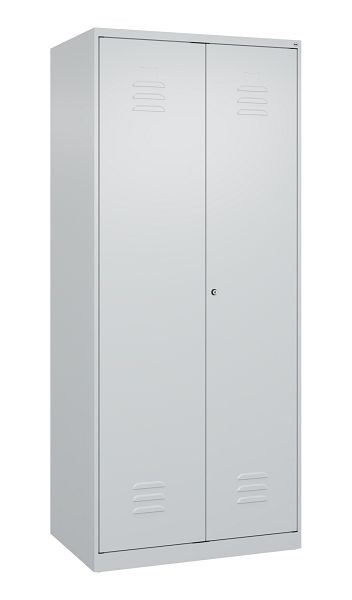 C+P Mehrzweckschrank Classic PLUS, C Wäsche-/Garderobenspind Classic PLUS, 2 Abteile, 1850x800x500mm, 7035/7035, Zylinderschloss, 080600-22 S10021