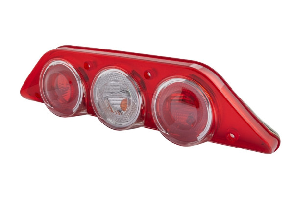 HELLA Heckleuchte, Caraluna Modular, Glühlampe, 12V, Anbau/geschraubt, Farbe: rot/glasklar, Stecker: Flachstecker, rechts, E4 12677, 2VP 343 520-021
