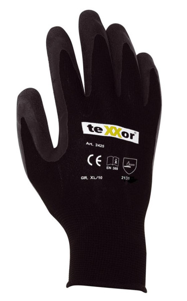 teXXor Polyester-Strickhandschuhe "LATEX BESCHICHTET", Größe: 10, VE: 120 Paar, 2425-10