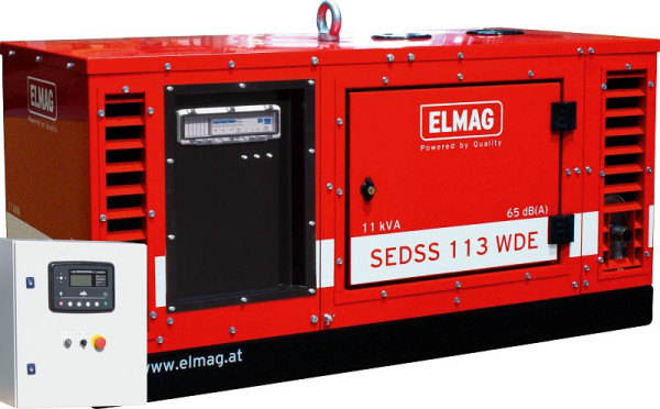 ELMAG Notstrom-Komplettpaket SEDSS 113WDE-ASS, DIESEL-Stromerzeuger mit KUBOTA D722 Motor, 00543