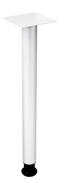 Hammerbacher Stützfuß rund Weiß, Durchmesser: 60 mm, VSTFH/W