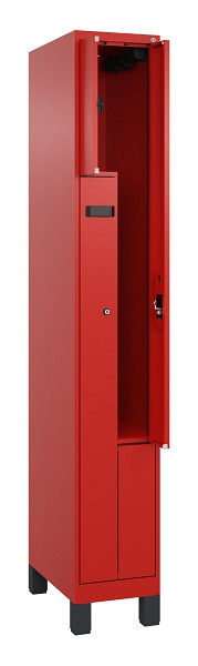 C+P Z-Spind Evolo PLUS, Füße, 2 Fächer, 1950x300x500mm, 3020/3020, Zylinderschloss, 049013-102 S10049