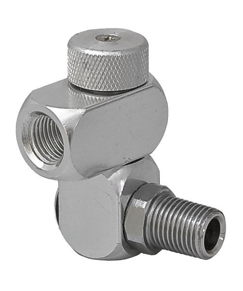 ELMAG Druckluft-Drehgelenk je 1x IG/AG 1/4', mit Regler, 43931