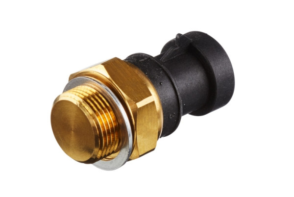 HELLA Temperaturschalter, Kühlerlüfter, 12V, 3-polig, Flachstecker, geschraubt, Doppelausgang/Schließer, 6ZT 007 837-031