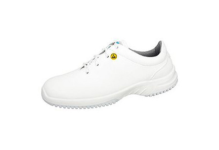 ABEBA ESD-Sicherheitsschuhe uni6 Halbschuh weiß ESD, S2, Ristbereich mit Schnürung, Mikrofaser, 31780-35