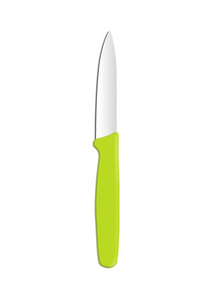 Hendi Gemüsemesser, spitz, LxBxH: 190x10x20 mm, grün, 841587
