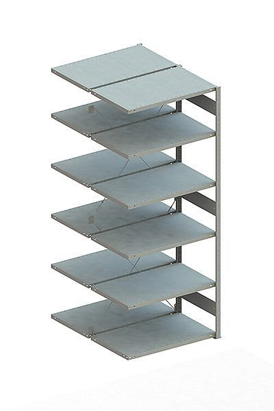 Meta CLIP 100 DAR 2500x1000x600 mm, verzinkt, Bodenanzahl: 2 x 6, 20070607
